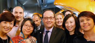 HEC Paris News: Luxury Major EMBA participants meet French President François Hollande