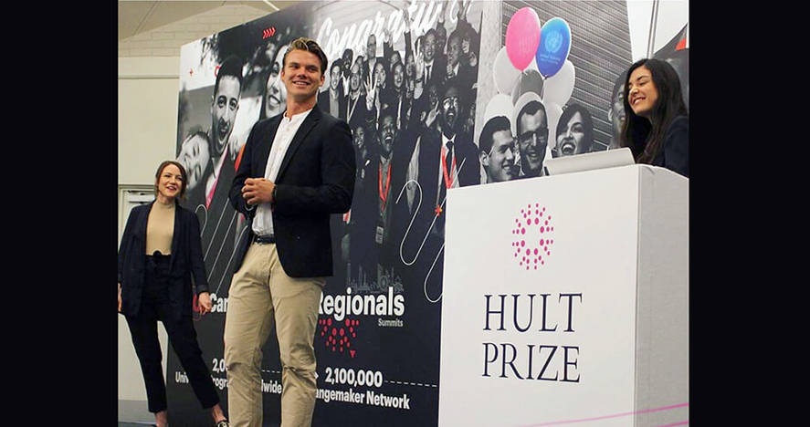 HEC Paris team at Hult Prize final