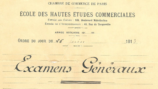 HEC Paris history: The re-establishment of entry examinations at HEC