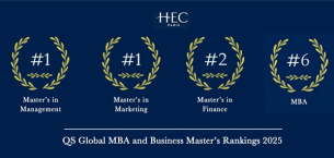 巴黎HEC新闻: 新闻 | 巴黎HEC商学院位列QS 2025全球全日制MBA排名第六，​管理学和市场营销学硕士全球第一，金融学硕士排名全球第二 